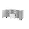 Cama komoda PAFOS 150x42x82, balta matinė