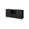 Cama Meble Saugojimo Spinta - Cama Pafos 150x42x82 Juoda Matinė