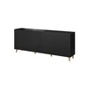 Cama Meble Kompaktiškas Staliukas - Cama Pafos 200x42x82 Juodas