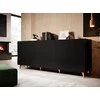 Cama Meble Kompaktiškas Staliukas - Cama Pafos 200x42x82 Juodas