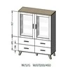 Cama Meble Svetainės Sekcija - Cama Lotta 2d4d Wotan Ąžuolas + Matinė Juoda