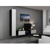 Cama sieninė spintelė VIGO '180' 180/40/30 (spalva: balta/blizgi juoda)