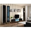 Cama sieninė spintelė VIGO '180' 180/40/30 (spalva: balta/blizgi juoda)