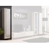 Cama sieninė spintelė VIGO '180' 180/40/30 (spalva: Sonomos ąžuolas/blizgi balta)