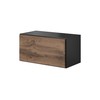 Cama Meble Cama pilna daiktadėžė ROCO RO3 75/37/39 antracitas / ąžuolas