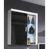 Cama Meble Cama hanging display cabinet SAMBA baltas/juodas gloss