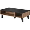 Cama Meble Kavos Staliukas - Wotan Ąžuolas/Matinė Juoda 110 Cm