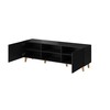 Cama Meble TV Spintelė - Pafos 150x42x52, Juoda Matinė