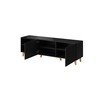 Cama Meble TV Spintelė - Pafos 150x42x52, Juoda Matinė