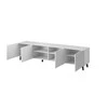 TV staliukas Cama Meble Televizoriaus Spintelė - Pafos 200x42x52, Balta