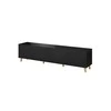 Cama Meble Televizorius spintelė - Cama Pafos 200x42x52 Juodas Matinis