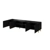 Cama Meble Televizorius spintelė - Cama Pafos 200x42x52 Juodas Matinis