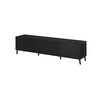 Cama Meble TV Spintelė - Cama NOVA 186x40x48 Matinė Juoda 3 Durys