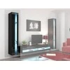 Cama Meble Sieninė lentyna 180 VIGO, 180/40/30, (spalva: Juoda/Blizgi juoda)