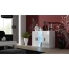 Cama Meble Komoda - SOHO S7 120 cm Balta/Balta Blizgi