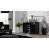 Cama Meble Komoda - Cama Soho S7 120 Cm Juodas Blizgus