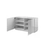 Cama Meble Šoninė Spintelė - Cama 2D Balta Blizgi