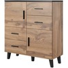 Cama Meble Komoda - Cama Lotta 110 2D4S Ąžuolas/Juoda