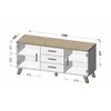 Cama Meble Cama baldų komoda – Cama Lotta K150 2D3D WOT+B 2 Durys