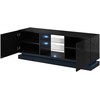 TV staliukas Cama Meble Televizorius - Cama Qiu 160 MDF Juodas Blizgus