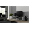 TV staliukas Cama Meble Televizoriaus Stovas - Cama Soho 140 Balta/Pilka Blizgi