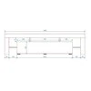Cama Meble Televizoriaus stovas - Cama TORO 158 pilkas blizgus