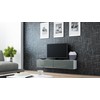 Cama TV staliukas VIGO 140 30/140/40 (spalva: balta/blizgi pilka)
