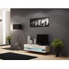 Cama Meble Televizorius Stovas - Cama Vigo 30/140/40 Sonomos Balta Blizgi.