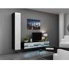 Cama TV staliukas VIGO NEW 30/180/40 (spalva: juoda/blizgi balta)