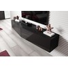 Cama Meble TV staliukas VIGO SLANT '90', 30/90/40 (spalva: Juoda/Blizgi juoda)
