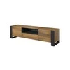 TV staliukas Cama Meble Televizoriaus stovas - Cama Evora 200 Blizgus Wenge/Pilkas