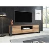 TV staliukas Cama Meble Televizoriaus stovas - Cama Evora 200 Blizgus Wenge/Pilkas
