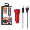 Somostel 30W 2x USB raudona + kabelis Typ-C