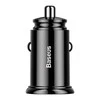 Baseus Circular automobilinis įkroviklis 2xUSB QC3.0 5A 30W - Juodas