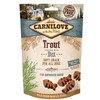 Vafo Praha Sro CARNILOVE SEMI-MOIST SOFT SNACK Upėtakis praturtintas krapais - skanėstas šuniui - 200 g