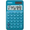 Mėlynas Casio SL-310UC skaičiuotuvas su 10 skaitmenų ekranu