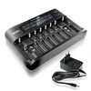everActive profesionalus 8 x Ličio ir AA/AAA/C Ni-MH + 2 x 9V NiMH akumuliatorių kroviklis UC800