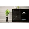 Cama Meble Komoda - Granero 160x80x35 Juodas Blizgesys
