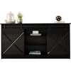 Cama Meble Komoda - Granero 160x80x35 Juodas Blizgesys