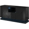 Cama Meble Komoda - QIU 2D1K 150x41,5x75 Juoda