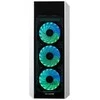 CHIEFTEC Scorpion 3 Baltas leidimo ATX žaidimai su 4x120 A-RGB ventiliatoriumi 2 grūdinto stiklo šonuose ir priekyje