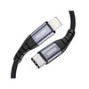 Choetech IP0039 USB-C / Lightning MFi kabelis, 1.2m long – juodos spalvos