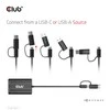 Club 3D CLUB3D USB Gen1 Type-C/-A iki dvigubo HDMI (4K/30Hz) / VGA (1080/60Hz)