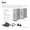 Club 3D USB Gen2 Typ-C Triple Ekranas DP 1.4 Alt Mode Smart PD Įkrovimo stotelė 120W