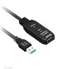 USB kabelis Club 3D USB-A - USB-A 5 m juoda (CAC- 1404)
