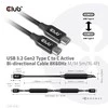 „Club 3D“ USB-C laidas, dvikryptis, USB 3.1 (10 Gbps), 60 W maitinimo tiekimas – 5 m