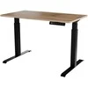 Cama Meble Stovimas Rašomasis Stalas - Moon 121x67x72-120 Juodas/Rudas