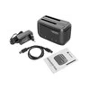 NATEC NSD-0955 prijungimo stotis KANGAROO DUAL 2,5/3,5 colio HDD USB 3.0 + kintamosios srovės adapteris