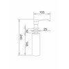 PYRAMIS DP-01 028102501 soap dispenser Chrome,Nerūdijantis plienas