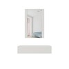 CMM Cama Meble Tualetinis staliukas su veidrodžiu PAFOS 80x41.6x100 baltas matinis